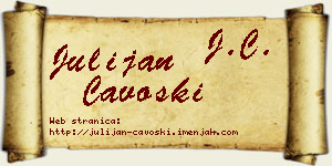 Julijan Čavoški vizit kartica